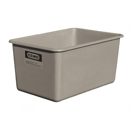 Contenedor GRP rectangular 500 litros modelo plano estándar gris